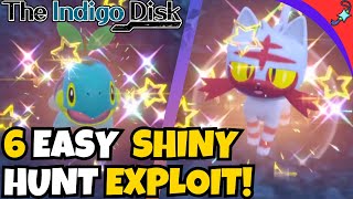 6 EASY Shiny Hunt Exploits for Pokemon Indigo Disk [upl. by Marucci]