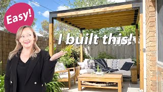 Easy Pergola  How i built this pergola in a couple of days [upl. by Bael]