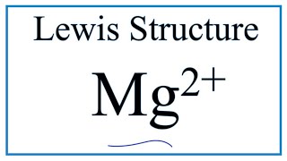 How to draw the Mg2 Lewis Dot Structure [upl. by Adnicul]