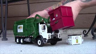 First Gear Wittke FrontLoader Garbage Truck with Custom Accessories [upl. by Iliak]