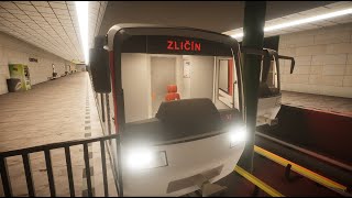 PRAGUE METRO SIMULATOR  Linka B  Černý Most  Zličín  M1 [upl. by Ennairrek]