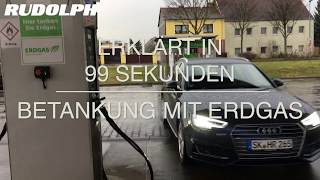 Erklärvideo ErdgasBetankung am Beispiel eines Audi A4 gtron [upl. by Aracal206]