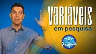 O que são VARIÁVEIS em pesquisa [upl. by Saw]