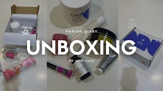 Unboxing تجربتي لتطبيق جديد ، منتجات أصلية  افضل منتجات عناية بالبشرة ، منتجات كورية skincare 💅🏻 [upl. by Richardo]