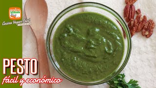 Salsa pesto súper fácil y económica  Cocina Vegan Fácil [upl. by Aisenet]