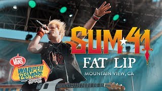 Sum 41  quotFat Lipquot LIVE Vans Warped Tour 25th Anniversary 2019 [upl. by Airres]