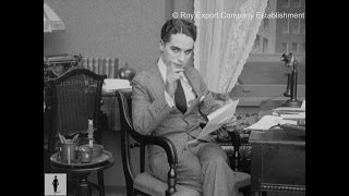 Charlie Chaplin Reading Fan Mail  Rare Archival Footage [upl. by Ressan]