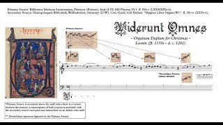 Leonin Organum Duplum quotViderunt Omnesquot comparative transcription [upl. by Meehsar]