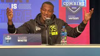 Zamir White NFL Combine 2022 [upl. by Trembly760]