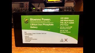 Bioenno 20AH LiFePO4 Battery [upl. by Kashden]