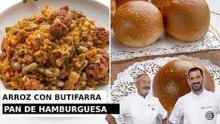 ARROZ con butifarra  PAN de HAMBURGUESA  Joseba y Karlos Arguiñano [upl. by Eitsyrk]