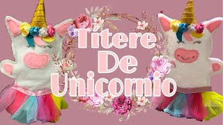 Cómo Hacer Un Títere De Unicornio 🦄 [upl. by Eelano813]