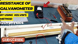 Resistance of galvanometer by kelvins method class12thphysics experiment a2zpractical991 [upl. by Hafeenah]