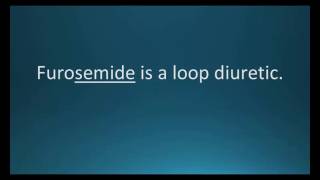 How to pronounce furosemide Lasix Memorizing Pharmacology Flashcard [upl. by Llenrev]