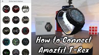 How to connect Amazfit T Rex with Iphone Amazfit IOS App [upl. by Kreindler]