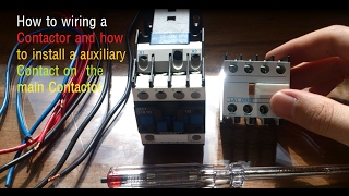 How to wiring a power Contactor and how install the auxiliary unit on it [upl. by Anceline234]