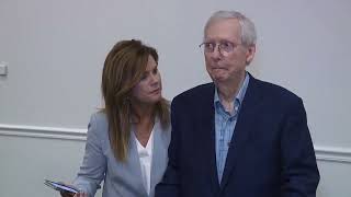 Sen Mitch McConnell freezes struggles to speak at event in Kentucky [upl. by Reddin911]