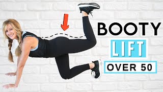 10 Minute Booty Burn Workout For Women Over 50  No Equipment [upl. by Ecirum]