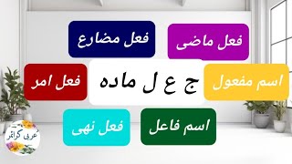 How to conjugate verb How to learn arabic for beginners ج ع ل كى گردان جَعَلَ كى صرف الصغير [upl. by Majka]