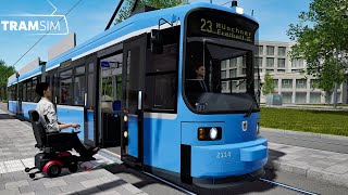 TramSim Munich  The Tram Simulator  Gameplay [upl. by Kort971]