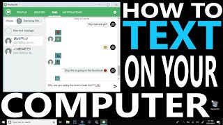 How to Text Online from Computer to Phones with PushBullet [upl. by Garlaand1]