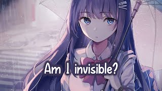 Nightcore  Invisible Lyrics [upl. by Julis782]