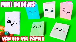 NOTITIE BOEKJE VAN EEN VEL PAPIER  MAKKELIJKE BACK TO SCHOOL DIY [upl. by Warga]