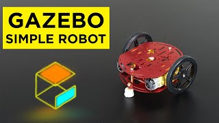 Make a robot in GAZEBO from scratch  under 8 minutes simulation [upl. by Oralla]