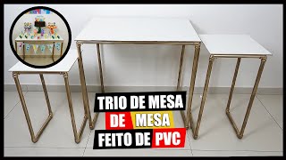 💓 Como Fazer Trio de Mesa para festas com Cano PVC 💓 [upl. by Sitto422]