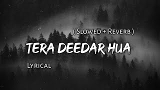 Tera Deedar Hua   Slowed  Reverb  Lyrics  Use Headphones 🎧🎧 [upl. by Nylanna736]