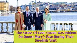 Queen Mary of Denmarks health problems and the second day of the royal couples visit to Sweden [upl. by Uohk]