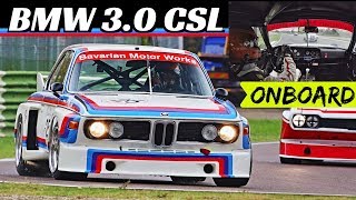 BMW 30 CSL 1975 Actions  OnBoard driven by Christian Traber  Imola Classic 2018 Peter Auto [upl. by Epul759]