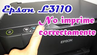 😊Impresora Epson L3110 no imprime correctamente sus colores [upl. by Yzus]