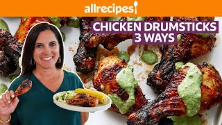 How to Make Chicken Drumsticks 3 Ways  Get Cookin  Allrecipescom [upl. by Raila]