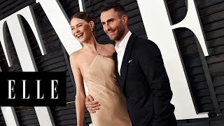 Behati Prinsloo amp Adam Levine’s Cutest Moments  ELLE [upl. by Mariann]