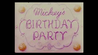 Mickey Mouse – Mickey’s Birthday Party 1942 – original RKO titles [upl. by Cottrell]