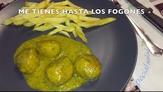 COMO HACER ALBÓNDIGAS EN SALSA VERDE [upl. by Yrred]