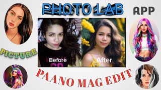 PHOTO LAB Paano Mag Edit  Step by Step Tutorial On How To Edit Photos On Photo Lab app [upl. by Marquardt]