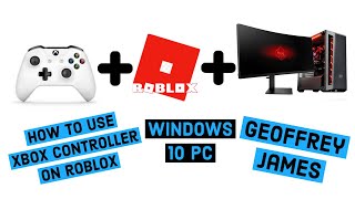 Roblox Xbox One Controller For Windows 10 PC  How to connect Bluetooth or Wired [upl. by Adnilrev]