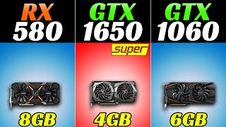 RX 580 vs GTX 1650 Super vs GTX 1060  1080p Gaming Benchmarks in 2022 [upl. by Rakso]