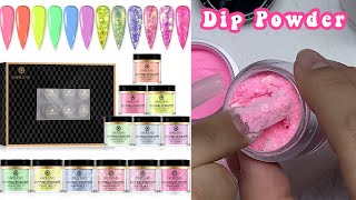 I TRIED DOING DIP POWDER NAILS again  SAVILAND DIP POWDER KIT Nail Tutorial [upl. by Jody]