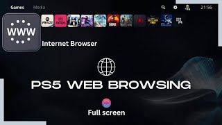 How to Access PS5 Web Browsing on FULL SCREEN Learn amp Play [upl. by Nolana181]