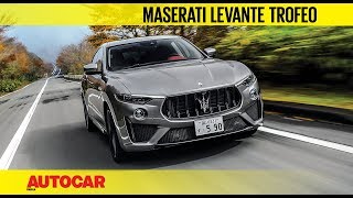 Maserati Levante Trofeo  Ferrarisourced V8 power  First Drive Review  Autocar India [upl. by Eecrad876]