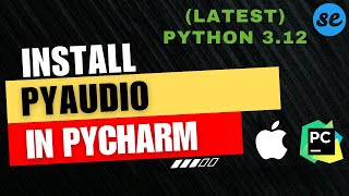 How to Install Pyaudio in Pycharm on Mac [upl. by Agnesse]