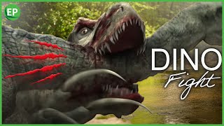 Dinosaur fight Tarbosaurus vs Therizinosaurus  Learn about dinosaurs  Dino battle  the Dinosaur [upl. by Nylirrehs]