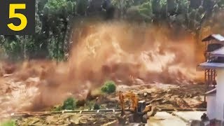 Top 5 LARGEST Flash Floods caught on video [upl. by Thorrlow89]