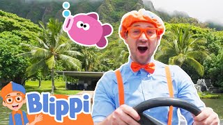 Blippi Goes Fishing in Hawaii Educational Videos for Toddlers [upl. by Sabelle]