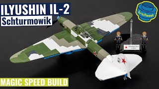 The Flying Tank quotShturmovikquot  Ilyushin IL2 GroundAttack Aircraft  COBI 5745 Speed Build Review [upl. by Burroughs542]