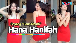 Viral Goyang Gaun Merah Hana Hanifah [upl. by Romeon869]