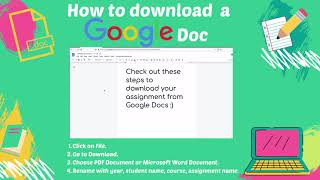 How to Download Google Docs [upl. by Ciel]